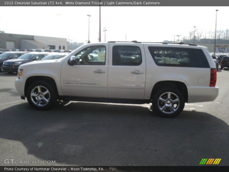 White Diamond Tricoat / Light Cashmere/Dark Cashmere 2013 Chevrolet Suburban LTZ 4x4