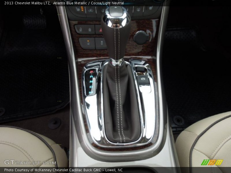 Atlantis Blue Metallic / Cocoa/Light Neutral 2013 Chevrolet Malibu LTZ
