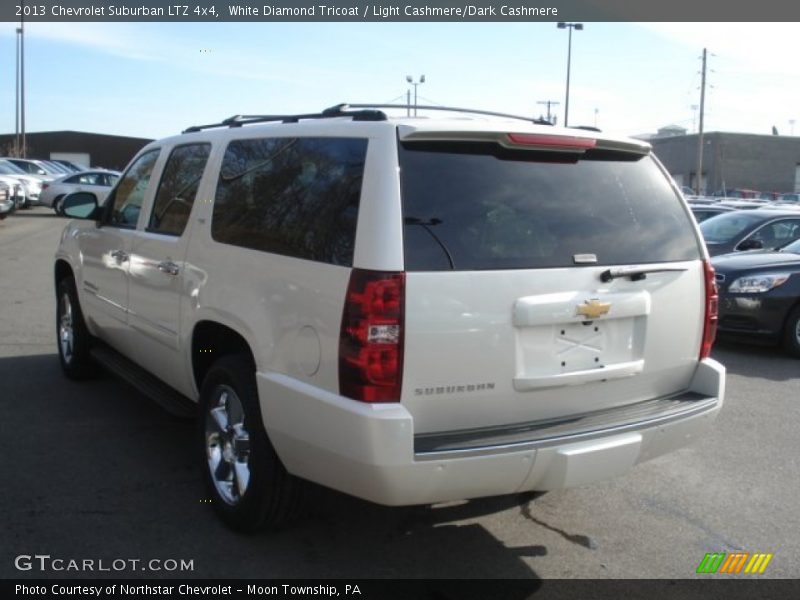 White Diamond Tricoat / Light Cashmere/Dark Cashmere 2013 Chevrolet Suburban LTZ 4x4