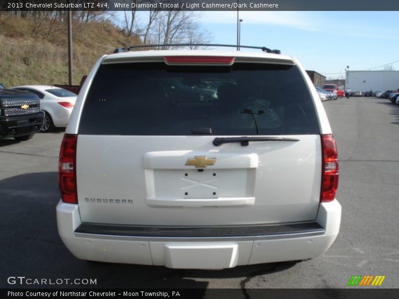 White Diamond Tricoat / Light Cashmere/Dark Cashmere 2013 Chevrolet Suburban LTZ 4x4