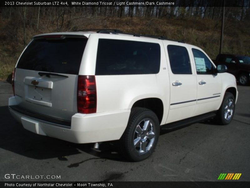 White Diamond Tricoat / Light Cashmere/Dark Cashmere 2013 Chevrolet Suburban LTZ 4x4