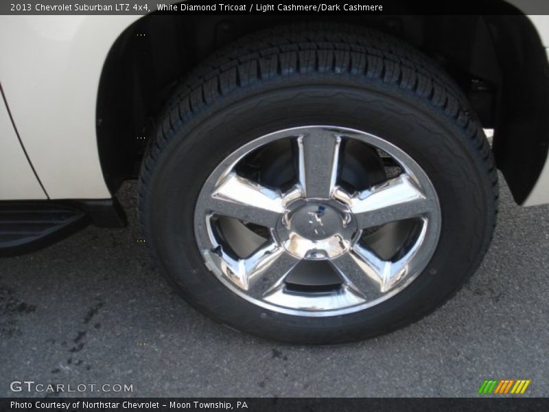 White Diamond Tricoat / Light Cashmere/Dark Cashmere 2013 Chevrolet Suburban LTZ 4x4