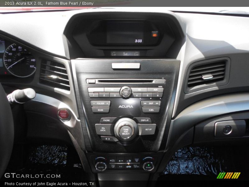 Fathom Blue Pearl / Ebony 2013 Acura ILX 2.0L