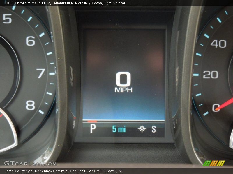 Atlantis Blue Metallic / Cocoa/Light Neutral 2013 Chevrolet Malibu LTZ