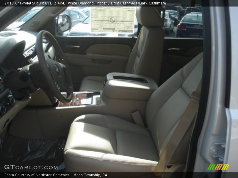 White Diamond Tricoat / Light Cashmere/Dark Cashmere 2013 Chevrolet Suburban LTZ 4x4