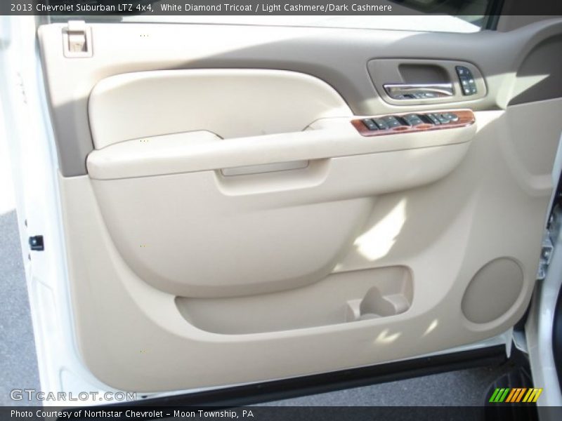 White Diamond Tricoat / Light Cashmere/Dark Cashmere 2013 Chevrolet Suburban LTZ 4x4