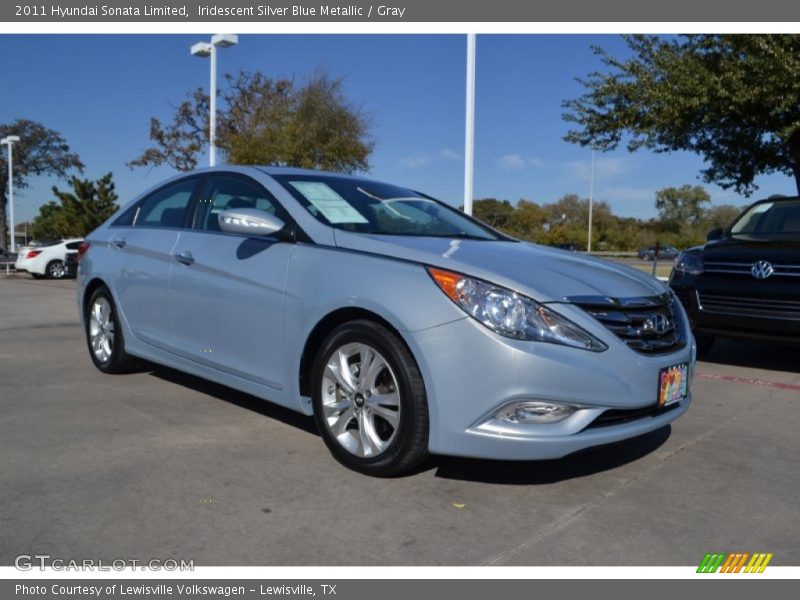 Iridescent Silver Blue Metallic / Gray 2011 Hyundai Sonata Limited