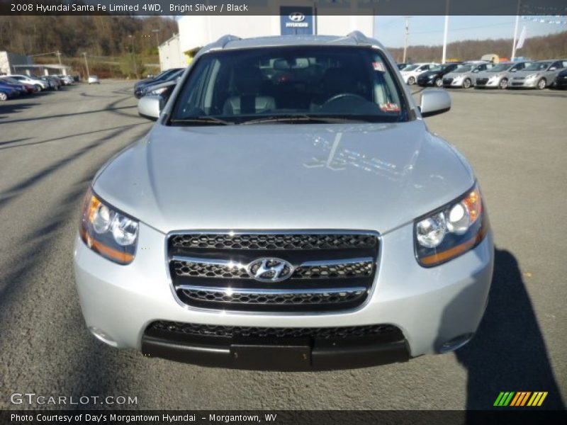 Bright Silver / Black 2008 Hyundai Santa Fe Limited 4WD