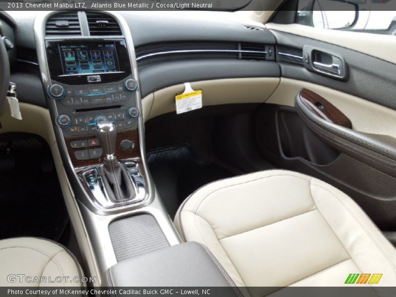 Atlantis Blue Metallic / Cocoa/Light Neutral 2013 Chevrolet Malibu LTZ