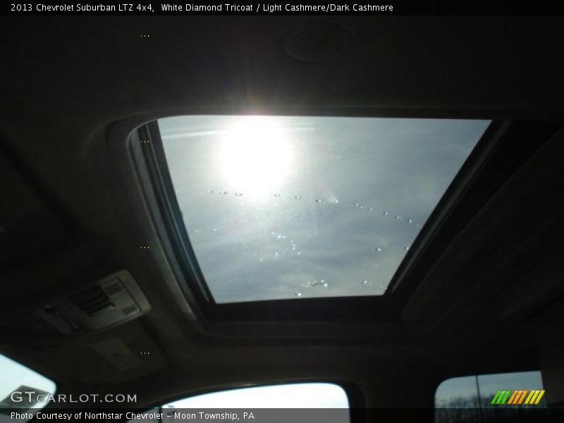 White Diamond Tricoat / Light Cashmere/Dark Cashmere 2013 Chevrolet Suburban LTZ 4x4
