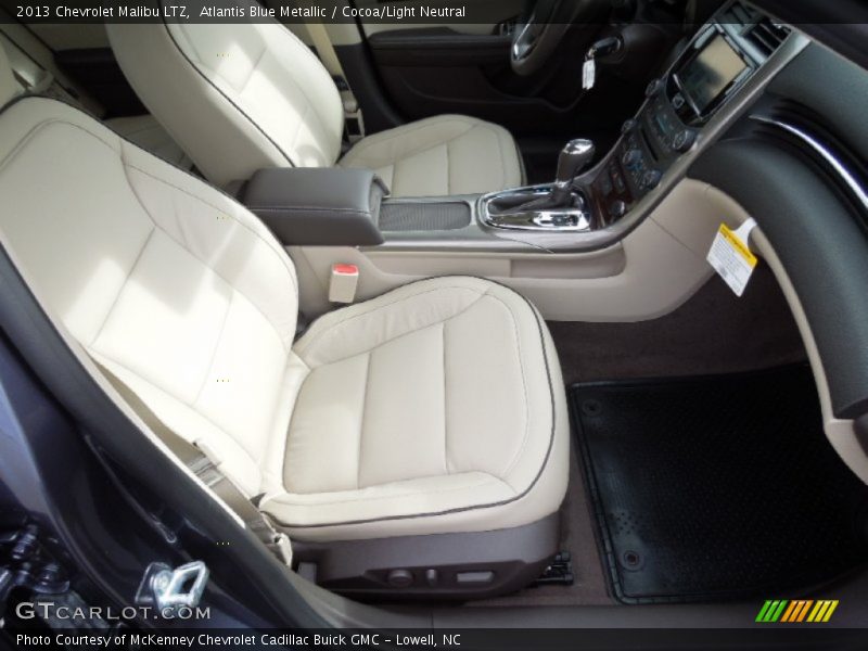 Atlantis Blue Metallic / Cocoa/Light Neutral 2013 Chevrolet Malibu LTZ