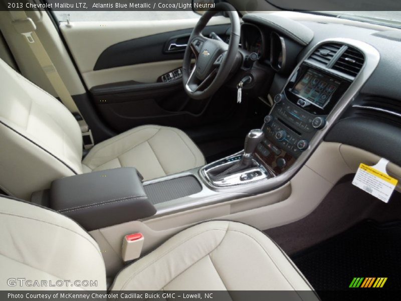 Atlantis Blue Metallic / Cocoa/Light Neutral 2013 Chevrolet Malibu LTZ