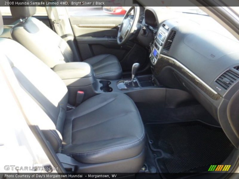 Bright Silver / Black 2008 Hyundai Santa Fe Limited 4WD