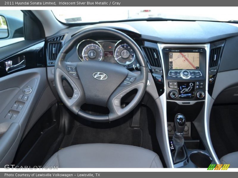 Iridescent Silver Blue Metallic / Gray 2011 Hyundai Sonata Limited