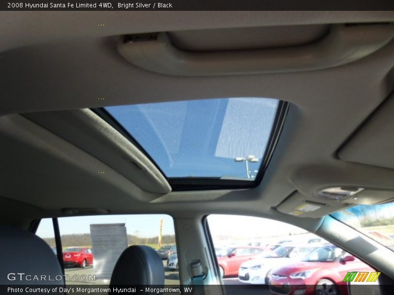 Bright Silver / Black 2008 Hyundai Santa Fe Limited 4WD