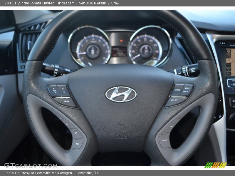 Iridescent Silver Blue Metallic / Gray 2011 Hyundai Sonata Limited