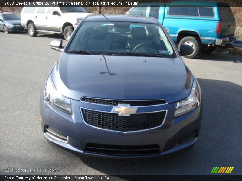 Atlantis Blue Metallic / Jet Black/Medium Titanium 2013 Chevrolet Cruze LS