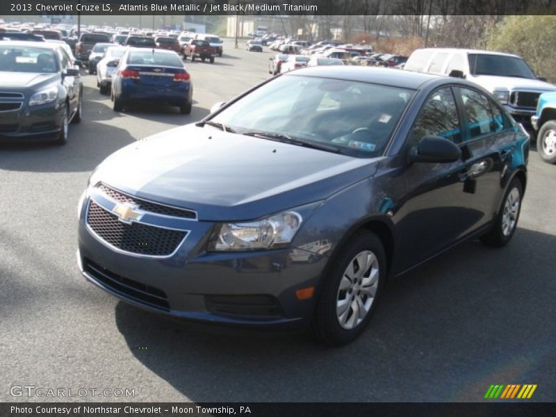 Atlantis Blue Metallic / Jet Black/Medium Titanium 2013 Chevrolet Cruze LS