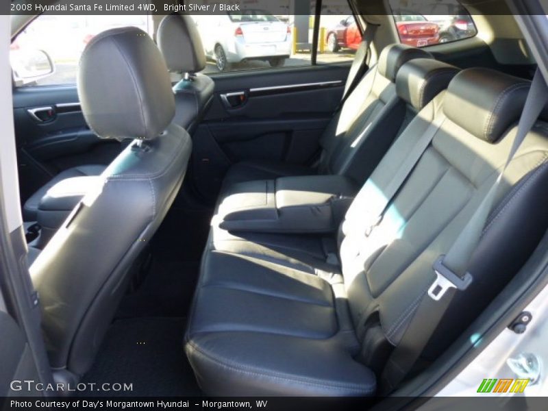 Bright Silver / Black 2008 Hyundai Santa Fe Limited 4WD