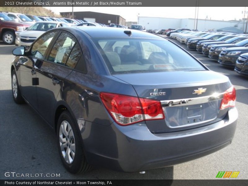 Atlantis Blue Metallic / Jet Black/Medium Titanium 2013 Chevrolet Cruze LS