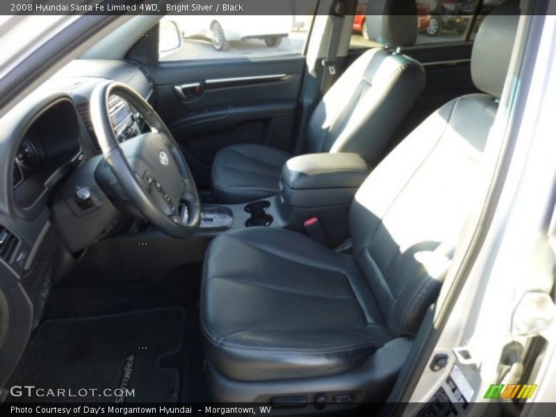 Bright Silver / Black 2008 Hyundai Santa Fe Limited 4WD