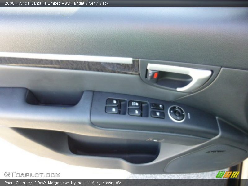 Bright Silver / Black 2008 Hyundai Santa Fe Limited 4WD