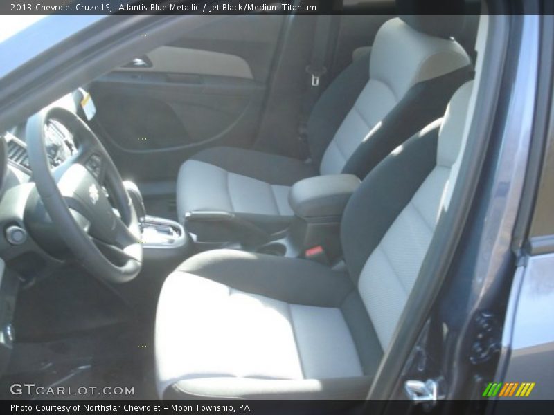 Atlantis Blue Metallic / Jet Black/Medium Titanium 2013 Chevrolet Cruze LS