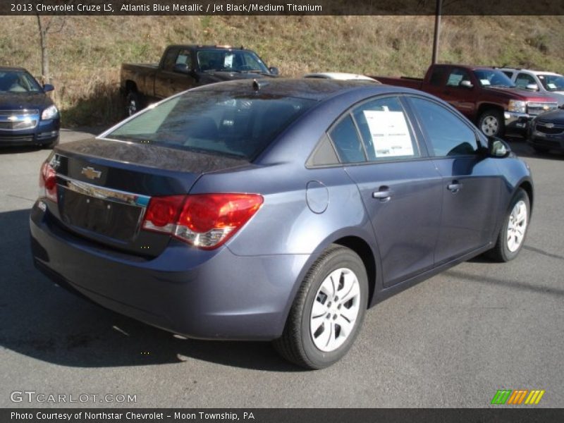 Atlantis Blue Metallic / Jet Black/Medium Titanium 2013 Chevrolet Cruze LS