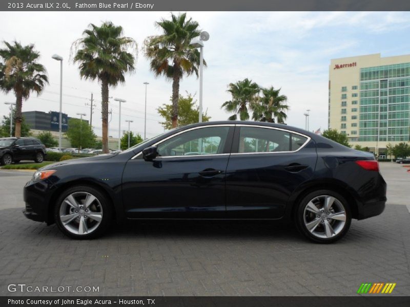 Fathom Blue Pearl / Ebony 2013 Acura ILX 2.0L