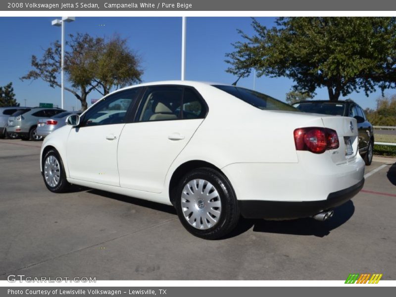 Campanella White / Pure Beige 2008 Volkswagen Jetta S Sedan