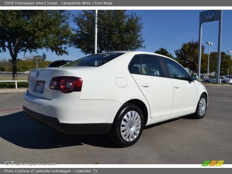 Campanella White / Pure Beige 2008 Volkswagen Jetta S Sedan