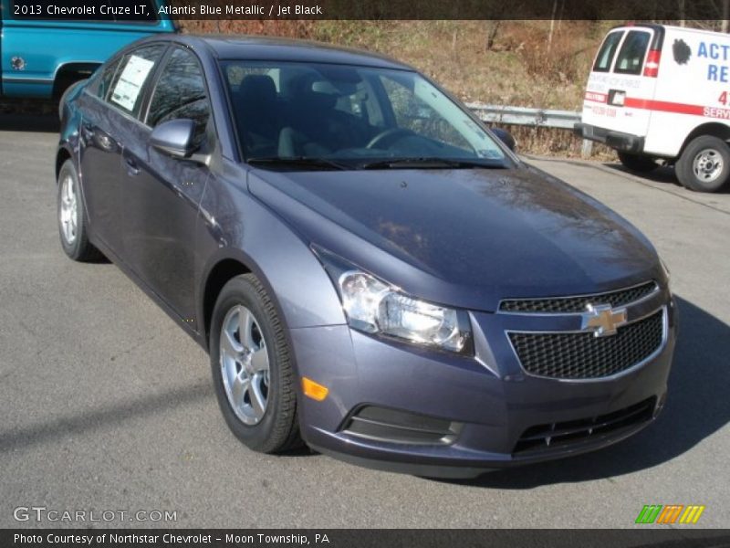 Atlantis Blue Metallic / Jet Black 2013 Chevrolet Cruze LT