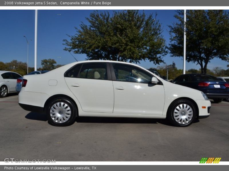 Campanella White / Pure Beige 2008 Volkswagen Jetta S Sedan