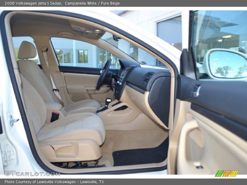 Campanella White / Pure Beige 2008 Volkswagen Jetta S Sedan