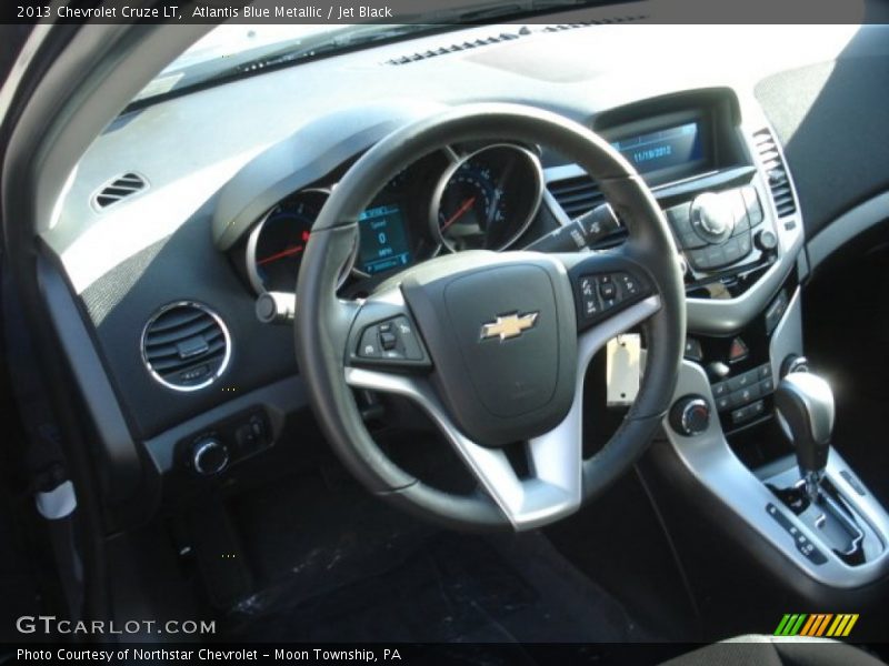 Atlantis Blue Metallic / Jet Black 2013 Chevrolet Cruze LT