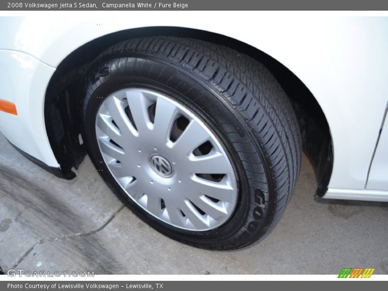 Campanella White / Pure Beige 2008 Volkswagen Jetta S Sedan