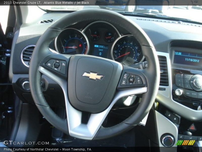 Atlantis Blue Metallic / Jet Black 2013 Chevrolet Cruze LT