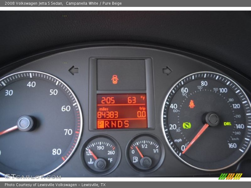 Campanella White / Pure Beige 2008 Volkswagen Jetta S Sedan