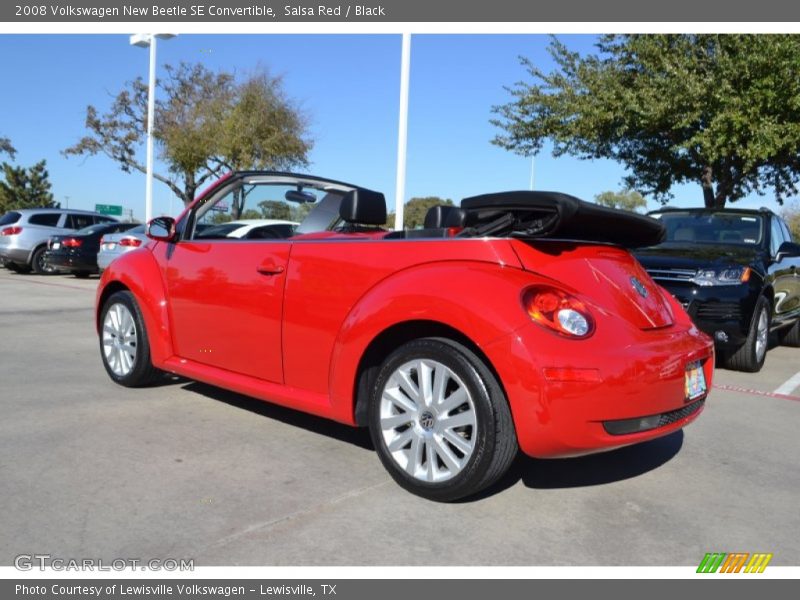 Salsa Red / Black 2008 Volkswagen New Beetle SE Convertible