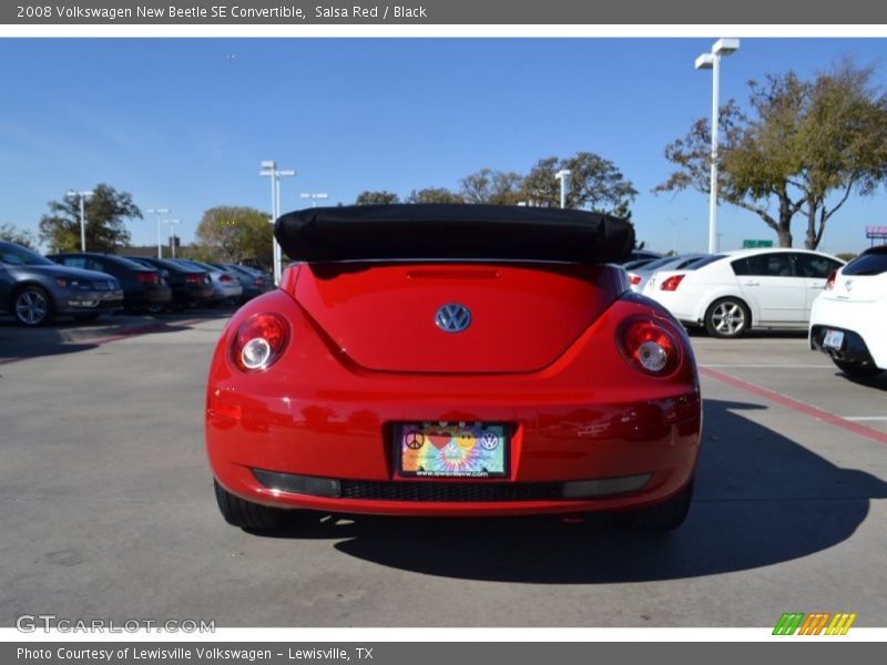 Salsa Red / Black 2008 Volkswagen New Beetle SE Convertible