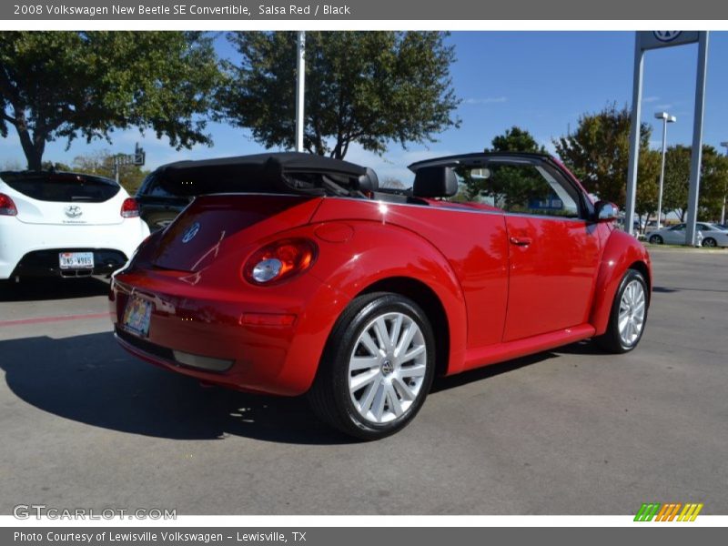 Salsa Red / Black 2008 Volkswagen New Beetle SE Convertible