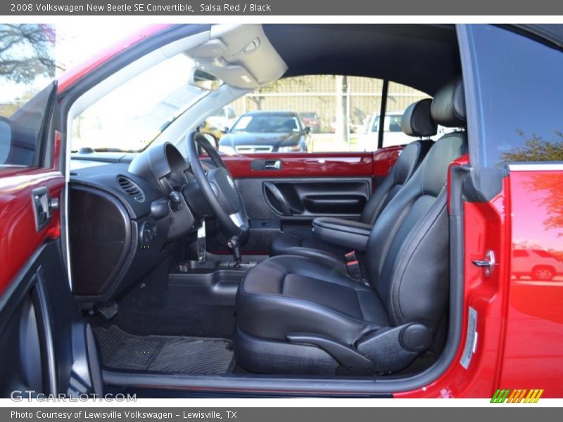 Salsa Red / Black 2008 Volkswagen New Beetle SE Convertible