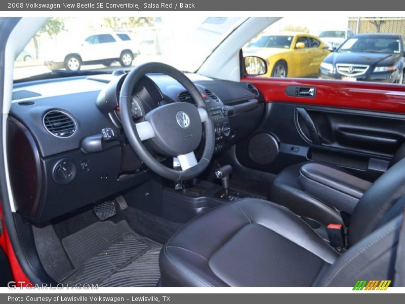 Salsa Red / Black 2008 Volkswagen New Beetle SE Convertible