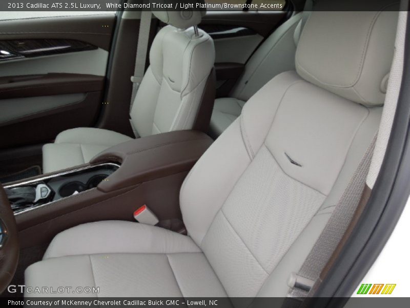  2013 ATS 2.5L Luxury Light Platinum/Brownstone Accents Interior