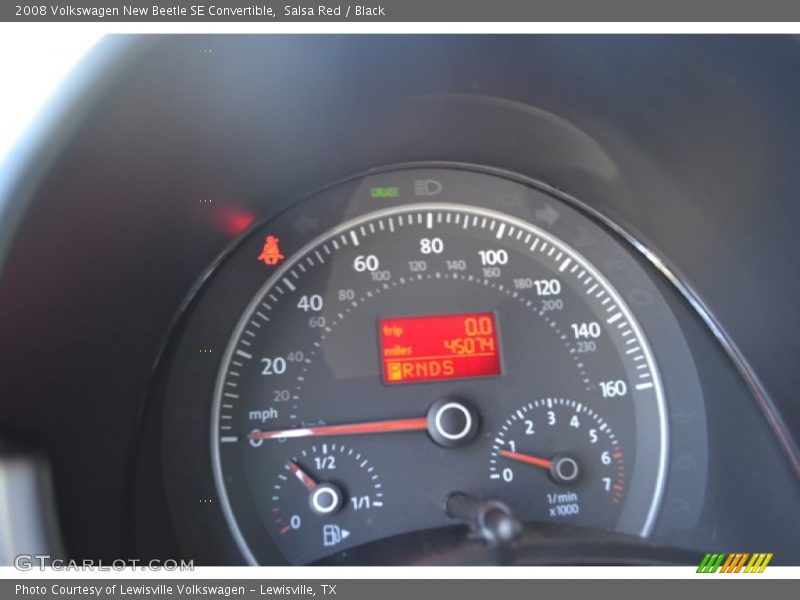 Salsa Red / Black 2008 Volkswagen New Beetle SE Convertible
