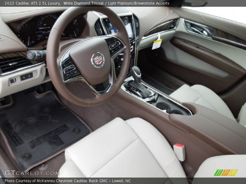 Light Platinum/Brownstone Accents Interior - 2013 ATS 2.5L Luxury 
