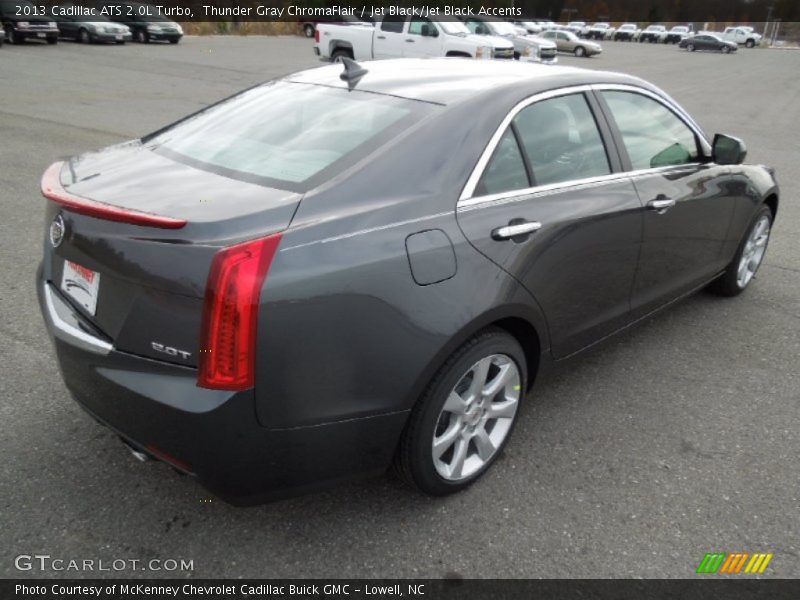Thunder Gray ChromaFlair / Jet Black/Jet Black Accents 2013 Cadillac ATS 2.0L Turbo