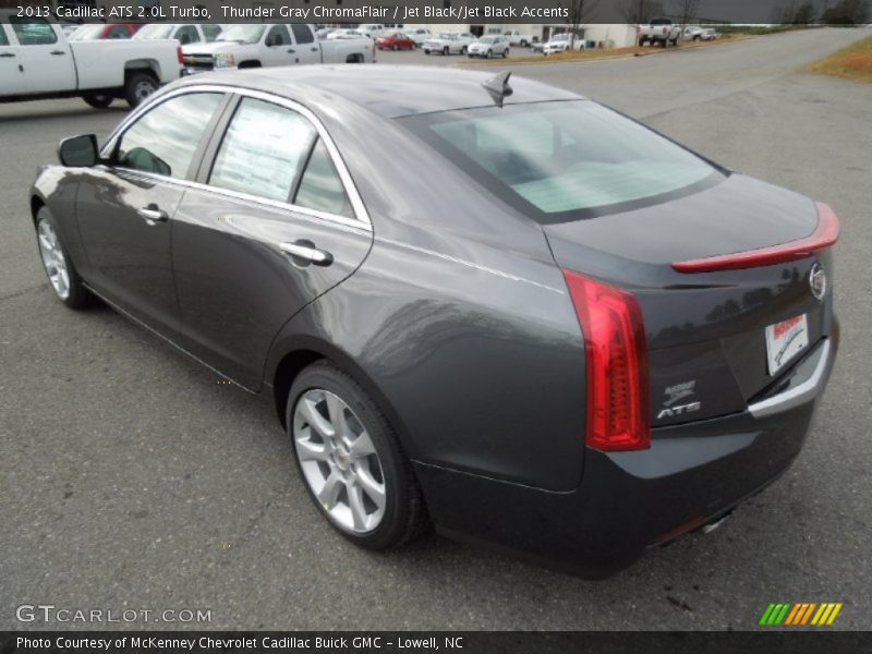 Thunder Gray ChromaFlair / Jet Black/Jet Black Accents 2013 Cadillac ATS 2.0L Turbo