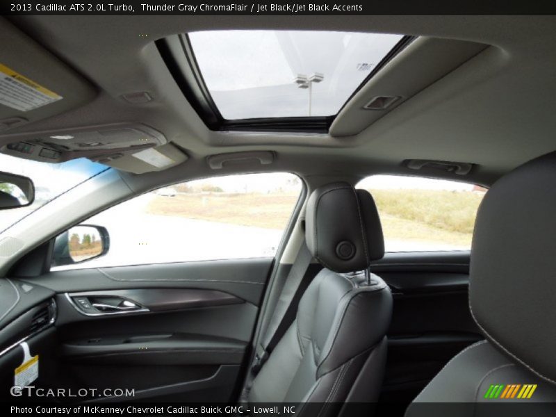 Thunder Gray ChromaFlair / Jet Black/Jet Black Accents 2013 Cadillac ATS 2.0L Turbo