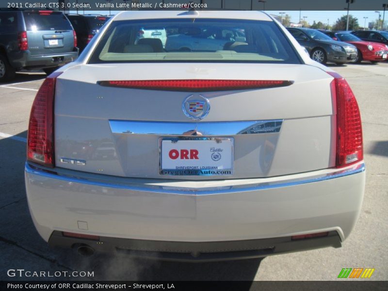 Vanilla Latte Metallic / Cashmere/Cocoa 2011 Cadillac CTS 3.0 Sedan